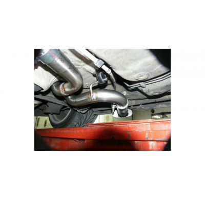 Escape FOX VW Golf IV 3-puertas escape final Side Pipe - 135x80 50 exit on drivers side