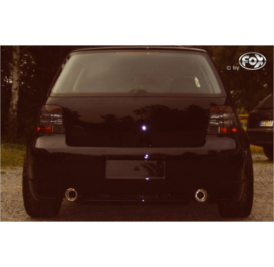 Escape FOX VW Golf IV 1J escape final salida duplex &#216;63,5mm - 1x90 17 duplex R32 Design