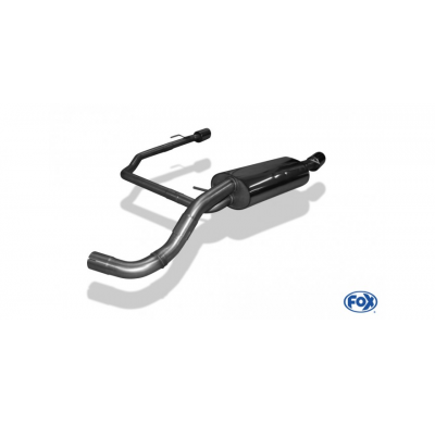 Escape FOX VW Golf IV 1J Escape final Duplex &#216;63,5mm - 1x90 25 dch/izq R32 Design