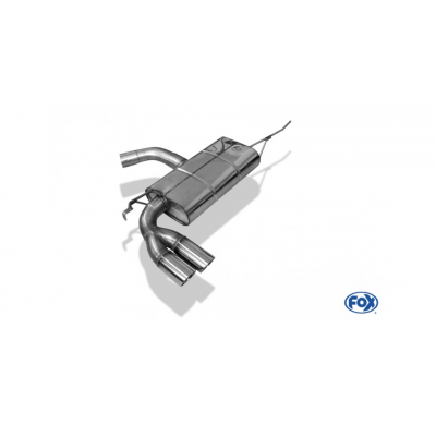 Escape final VW Golf V GTI/ GTD - 2x76 tipo 25