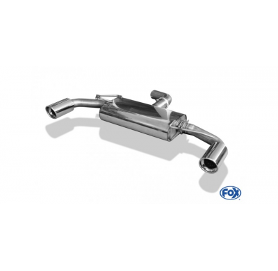 Escape FOX VW Golf VI - GTI-Optik escape final duplex - 1x90 17 duplex GTI-Optik - fitted an die original Golf 6 GTI-paragolpes