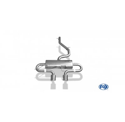 Escape FOX VW Golf VI R 4motion - 1K escape final salida duplex - 2x90 16 centered