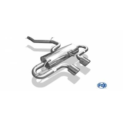 Escape FOX VW Golf VI R 4motion - 1K escape final salida duplex - 2x90 16 centered