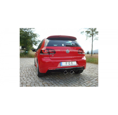 Escape FOX VW Golf VI R 4motion - 1K escape final salida duplex - 2x100 16 centered