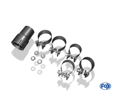 Escape FOX VW Golf VI R 4motion - 1K escape final salida duplex - 2x90 16 centered