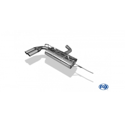 FOX Escape trasero - 2x63 tipo 14 VW Golf VI Año: 1,2l 63/77kW 1,4l 90/118kW 1,6l TDI 66/77kW (solo Euro 3) 2,0l TDI 81/100/103k