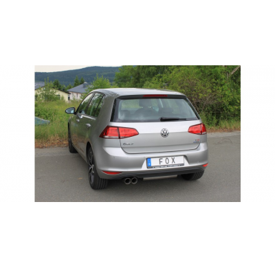 Escape FOX VW Golf VII with rigid rear axle escape final on left side - 2x80 25