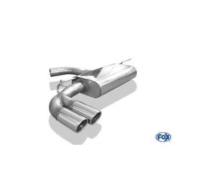 Escape FOX VW Golf VII with rigid rear axle escape final on left side - 2x80 16