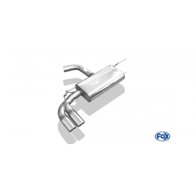 Escape FOX VW Golf VII with rigid rear axle escape final on left side - 2x80 16