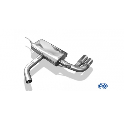 Escape FOX VW Golf VII with rigid rear axle escape final on left side - 2x80 16