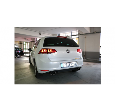 Escape FOX VW Golf VII - rigid rear axle Escape Final Duplex - 160x90 38 dch/izq