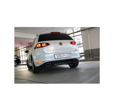 Escape FOX VW Golf VII - rigid rear axle Escape Final Duplex - 160x90 38 dch/izq