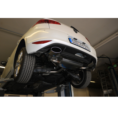 Escape FOX VW Golf VII - rigid rear axle Escape Final Duplex - 160x90 38 dch/izq