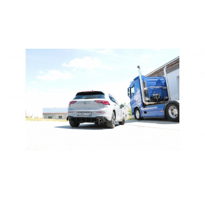 VW Golf VIII GTE con silenciador Einsatz schwarz final derecho/izquierdo - 1x100 tipo 25 derecho/izquierdo incl. Rieger-inser pi