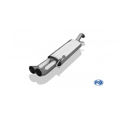 Escape FOX VW Corrado 16V/ VR6 escape final - 2x76 18