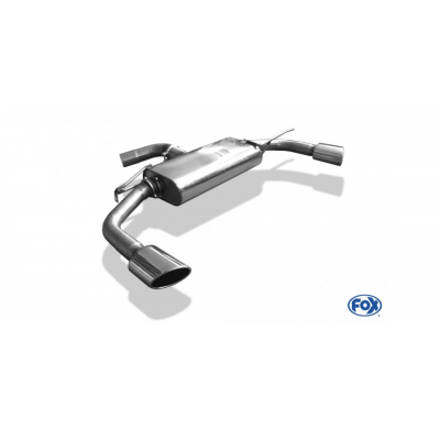 Escape FOX VW Beetle type 16 eje trasero rigido escape final duplex - 115x85 type 38 duplex