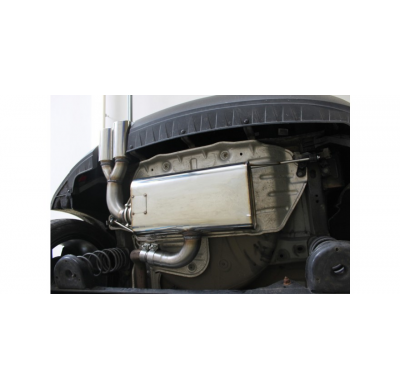 Escape FOX VW Beetle 16 - Cabrio & Coupe - rigid rear axle escape final exit left - 2x90 16