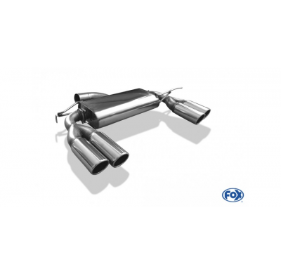 Escape FOX VW Beetle 16 - Cabrio escape final salida duplex - 2x80 16 duplex