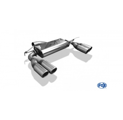 Escape FOX VW Beetle 16 - Cabrio escape final salida duplex - 2x90 16 duplex