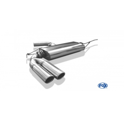 Escape FOX VW Beetle 16 - Cabrio escape final exit left - 2x80 16