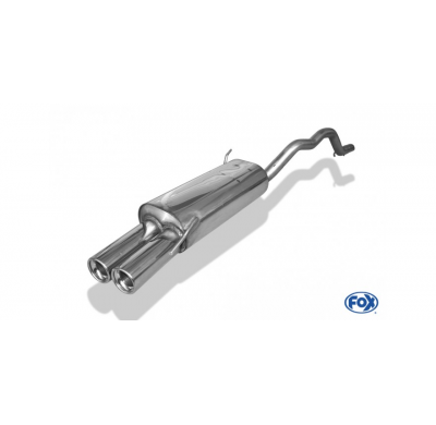 Escape FOX VW bus T4 Syncro escape final incl. tubo conexion with holder - 2x80 13