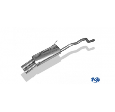 Escape FOX VW bus T4 Syncro escape final incl. tubo conexion with holder - 2x80 13