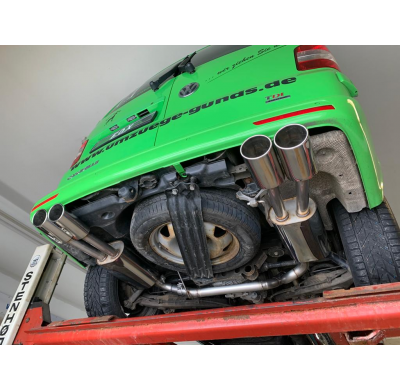 VW Bus T5 / T6 4motion Escape trasero FOX salida derecha / izquierda - 2x115x85 tipo 32 derecha / izquierda