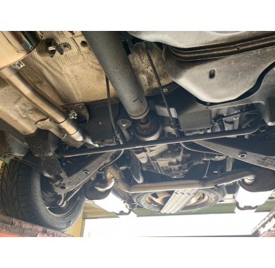 VW Bus T5 / T6 4motion Escape trasero FOX salida derecha / izquierda - 160x80 tipo 53 derecha / izquierda