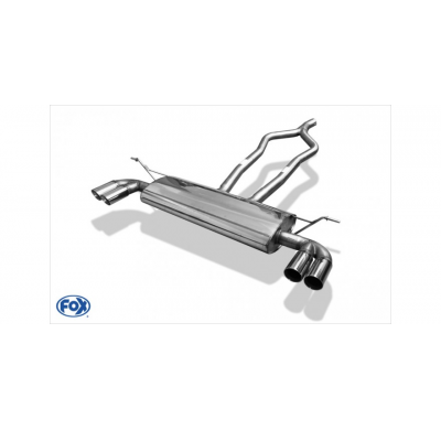 Escape FOX VW Touareg 7L escape final salida duplex - 2x80 25 duplex - diametro: 70mm
