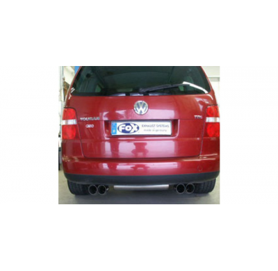 Escape FOX VW Touran escape final salida duplex - 2x76 18 duplex