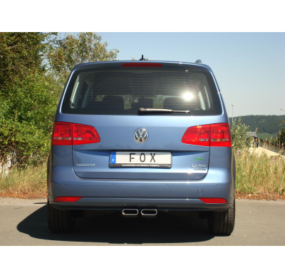 Escape FOX VW Touran - 1T3 Tail pipe - 2x130x50 56