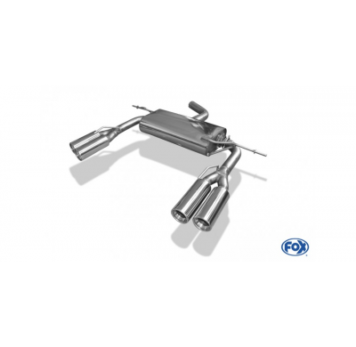 Escape FOX VW Eos V6 escape final salida duplex - 2x80 13 duplex