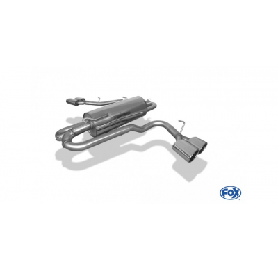 Escape FOX Ford Ranger from 10/2016 - Double Cap Escape Final exit laterally right and left on the vehicle - 2x115x85 38 dch/izq