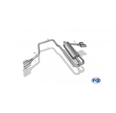 Escape FOX Ford Ranger from 10/2016 - Double Cap Escape Final exit laterally right and left on the vehicle - 2x115x85 38 dch/izq