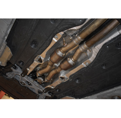 Downpipe De 1x90 Mm / 2x70 Mm Con Catalizador De 200 Celdas Friedrich Audi Rs3 8v Sportback Quattro  Año: 08/2017-08/2018  2.5l