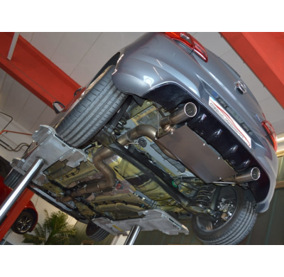 Catback-System De 90 Mm Con Salida De Escape Izquierdo Y Derecho Friedrich Opel Corsa D Opc  Desde Año: 2007  1.6l Turbo 141kw