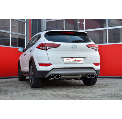 Catback-System De 70 Mm Con Salida De Escape Izquierdo Y Derecho Friedrich Hyundai Tucson (Tle)  Año: 07/2015-07/2018 Awd  1.6l