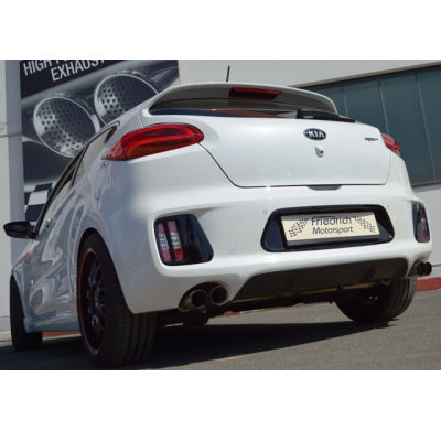 Catback-System De 70 Mm Con Salida De Escape Izquierdo Y Derecho Friedrich Kia Ceed & Pro Ceed Gt (Jd)  Desde Año: 05/2013-  1.6