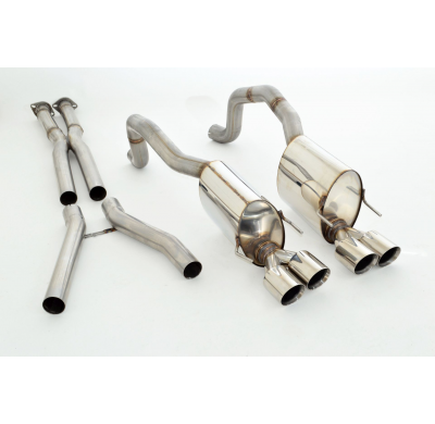Catback-System De 70 Mm Con Salida De Escape Izquierdo Y Derecho Friedrich Chevrolet Corvette C6 Coupe & Cabrio  Año: 2005-2013