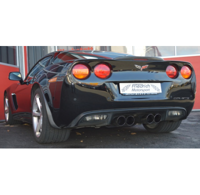 Catback-System De 70 Mm Con Salida De Escape Izquierdo Y Derecho Friedrich Chevrolet Corvette C6 Coupe & Cabrio  Año: 2005-2013