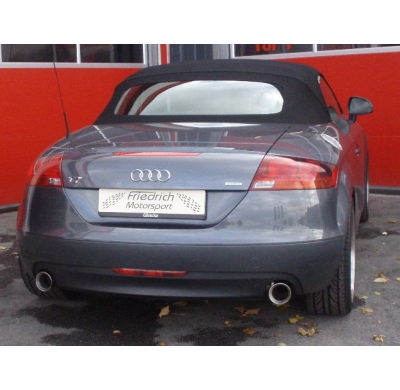 Sistema De Catback De 70 Mm W. Tubo De Escape Izquierdo Y Derecho Friedrich Audi Tt 8j Quattro  Año: 2006-2010 Coupe & Roadster