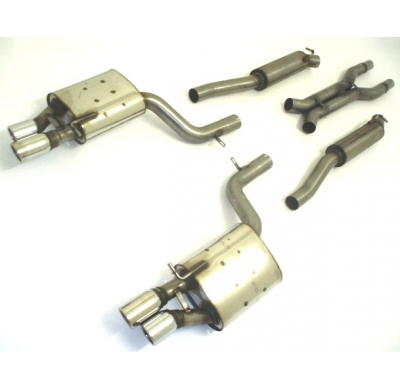 Sistema De Catback De 70 Mm W. Tubo De Escape Izquierdo Y Derecho Friedrich Audi S4 B7 (8ec/8ed/8h) Quattro  Desde Año: 11/2004-