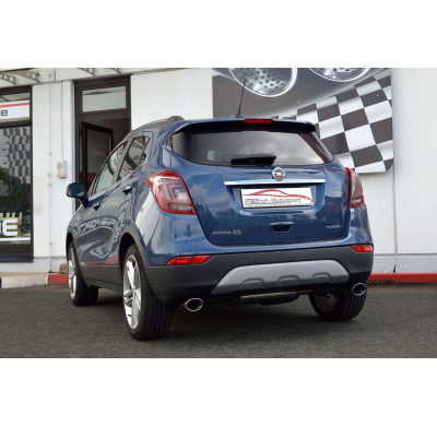 Catback-System De 70 Mm Con Salida De Escape Izquierdo Y Derecho Friedrich Opel Mokka 2wd & Awd  Desde Año: 2012  1.4l Turbo 103