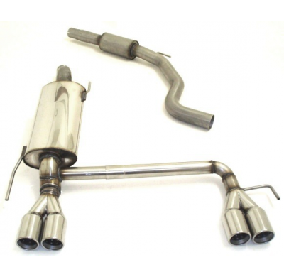 Catback-System De 70 Mm Con Salida De Escape Izquierdo Y Derecho Friedrich Opel Corsa D Gsi  Desde Año: 2007  1.6l Turbo 110kw