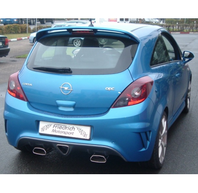 Catback-System De 70 Mm Con Salida De Escape Izquierdo Y Derecho Friedrich Opel Corsa D Opc  Desde Año: 2007  1.6l Turbo 141kw