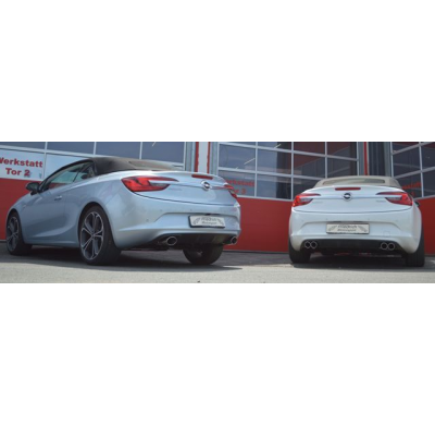 Catback-System De 70 Mm Con Salida De Escape Izquierdo Y Derecho Friedrich Opel Cascada  Desde Año: 2013  1.4l Turbo 88/103kw /