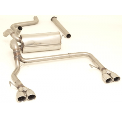 Catback-System De 70 Mm Con Salida De Escape Izquierdo Y Derecho Friedrich Opel Astra J Sportstourer  Desde Año: 2010  1.4l Turb