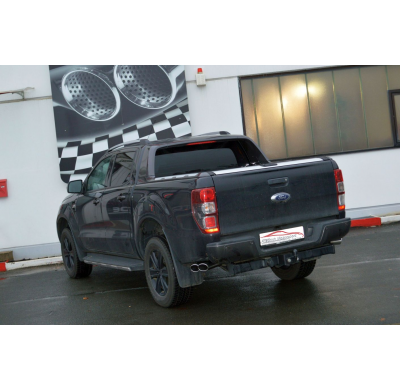 Sistema De Catback De Tubo Lateral De 70 Mm Con Salida De Escape Izquierdo Y Derecho Friedrich Ford Ranger 2ab (Tambien Para Coc