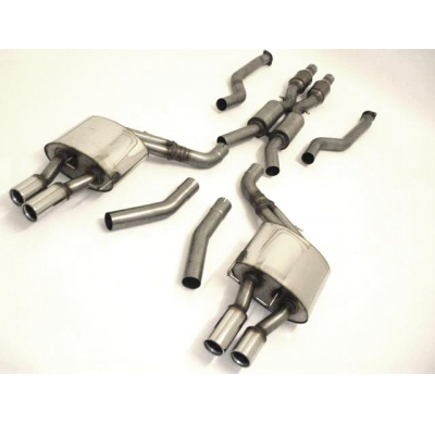 Catback-System De 70 Mm Con Tubo De Escape L. & R. Con Catalizadores Deportivos De 200 Celdas Friedrich Bmw 6er E63 M6  Desde Añ