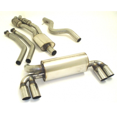 2x63,5 Mm Catback-System Con Tubo De Escape L. & R. Con Catalizadores Deportivos De 200 Celdas Friedrich Bmw 1er M-Coupe E82  De